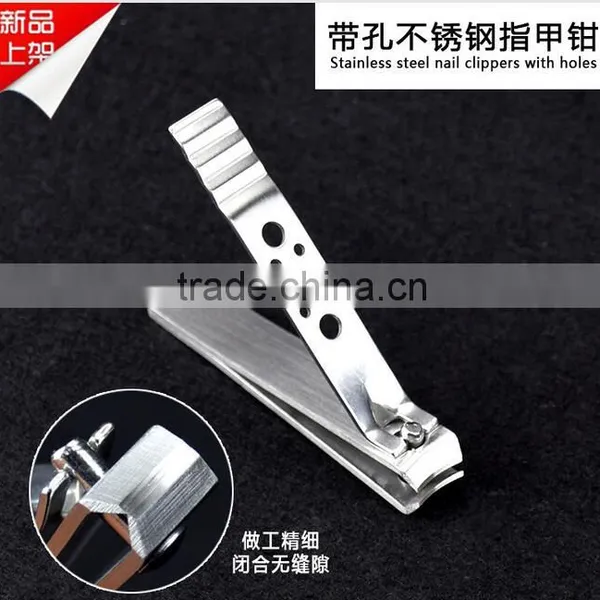 Factory Direct Sale Stainless Steel Nail Clippers Three Holes File With Nail Clippers photo-4