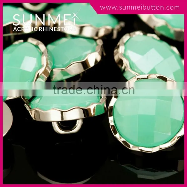 Bulk Wholesale Opal Hematite Rhinestone Fashion Buttons photo-5