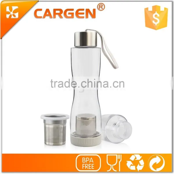 OEM Logo Tritan 500ml Plastic Tea Bottle With Infuser photo-3