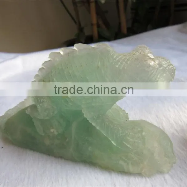 2015 Best Seller Green Fluorite Lizard Carving Gifts Decoration photo-2