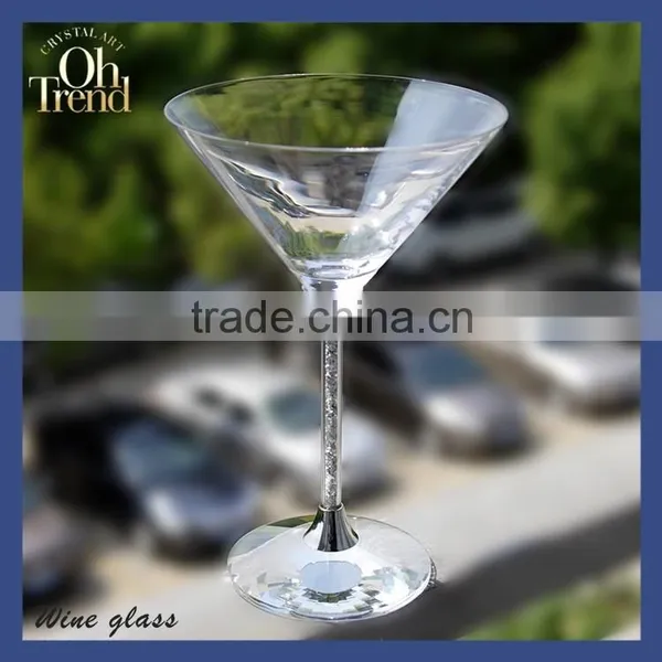 Top Drawer Handmade Lead Free Clear Glass Plate With Rose Gold Mirror Glass photo-5
