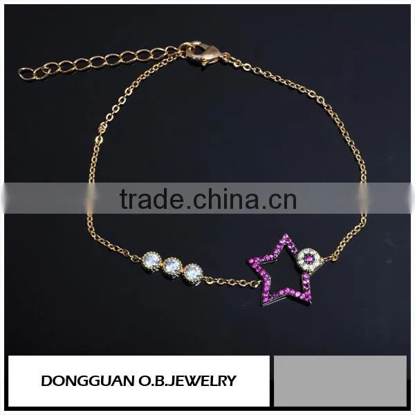 Charm Bracelet /spinel Mirco Pave Bracelet/925 Silver Bracelet photo-5