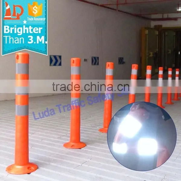 Unbreakable EVA Flexible Roadway Plastic Barrier Post With Super Bright Reflective photo-2