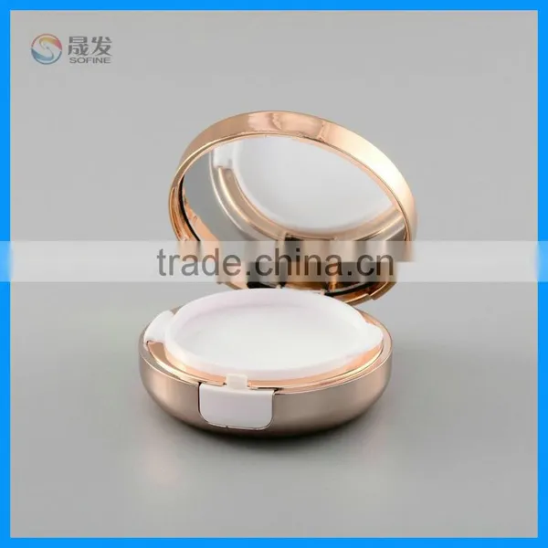 Round Plastic Air Cushion Cosmetic Powder Case photo-3