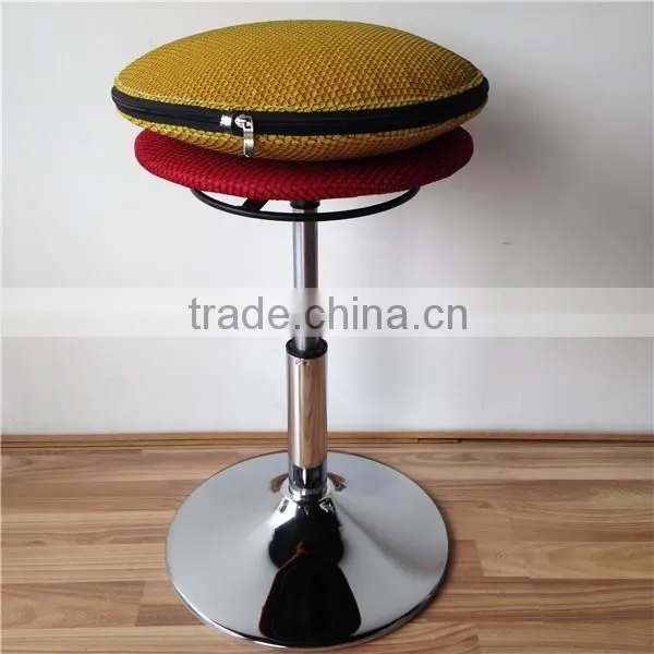 New Fabric Seat Cushion Smart Bar Chair, Swivel Chair, Swivel Office Chair no Wheels photo-2