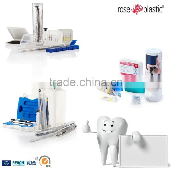Plastic Medical Packaging Boxes Tubes for Dental Porcelain on Semi-precious Alloy