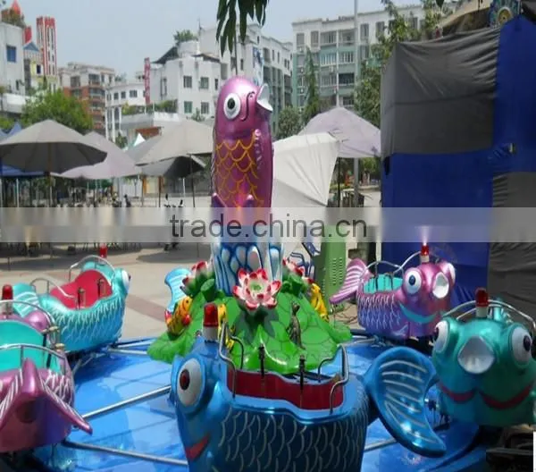 Rotating Swing Rides Carp Jumps Over the Dragen Gate Amusement Children Games photo-5