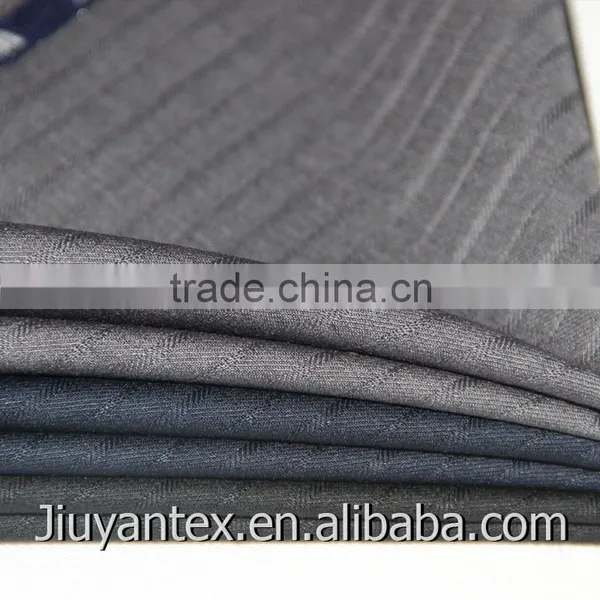 Beautiful Wool Blend Trw Stripe Weave Customized Selevdge Senior Quality Men Dress Uniform Suiting Textile Fabric Through SGS photo-3
