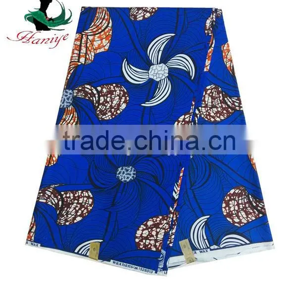 SMRC-13 Super Real Cotton Wax Fabric Hot Selling African Wax Printed Fabric photo-2