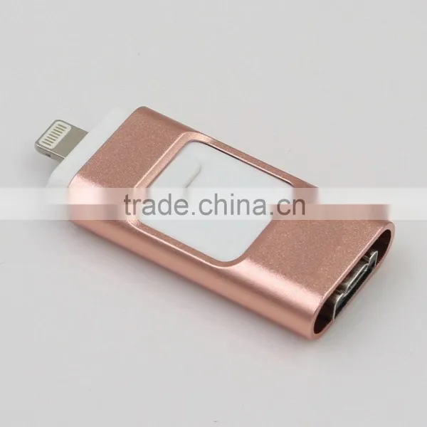 3in1 MicroDrive 64gb Mini Usb Metal Pen Drive OTG for USB Flash Drive photo-4