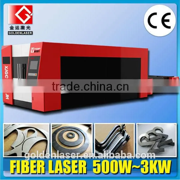 Stainless Steel IPG / Coherent Fiber Optic Laser Cutting Machine for Metal