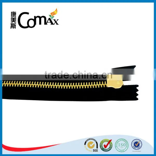 5# Brass Y Teeth Custom Gold Metal Zipper For Bags/Garment photo-6