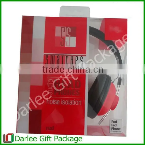 Wholesale Clear Plastic Window Headphone Packaging Box photo-2