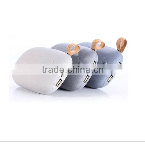 Hot Unique Stone Series Cobblestone Shape 10400mAh Power Bank ABS+Li-ion Battery Cells For IPhone For Samsung photo-3