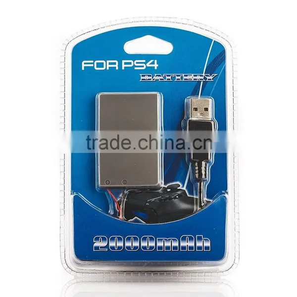 2000mAh 3.65V Rechargeable Battery Pack With Charge Cable For PS4 Wireless Controllers photo-4