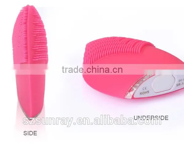 Wholesale Beauty Massage Deep Pore Clean Roller Facial Massage Cream Silicone Facial Cleansing Brush photo-3