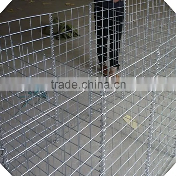 75*75mm 100*100mm Mesh Size Galvanized Stone Gabion Box photo-5