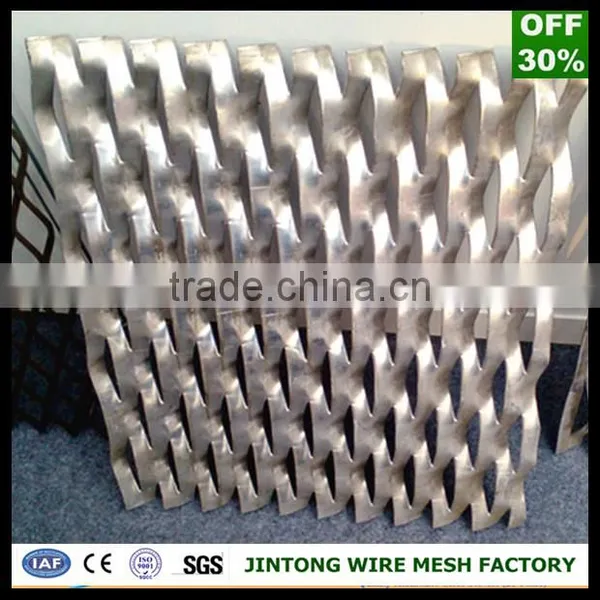 Decorative Flat Diamond Mesh /raised Expanded Wire Mesh Panel for Wall photo-6