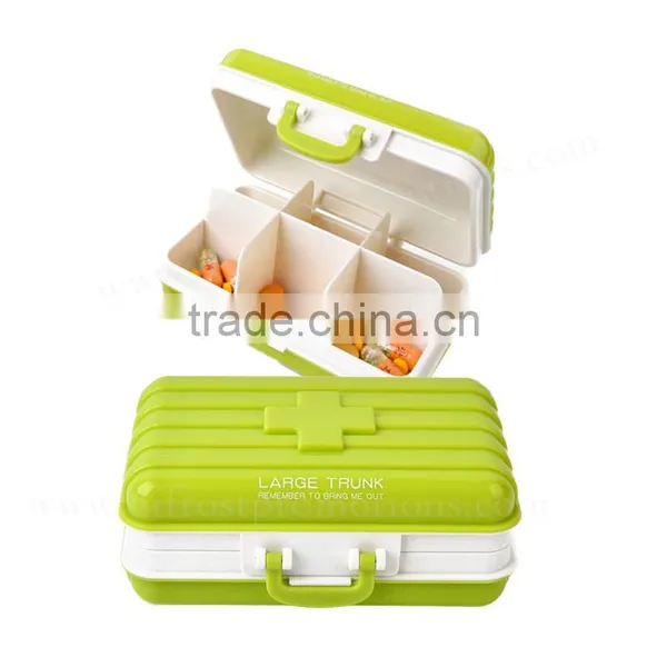 6 Compartment Pill Container Plastic Pill Case photo-2
