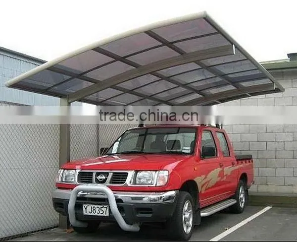 Steel Frame Outdoor Aluminum Carport for Car Sun Shelter and Car Wash Sheter photo-4