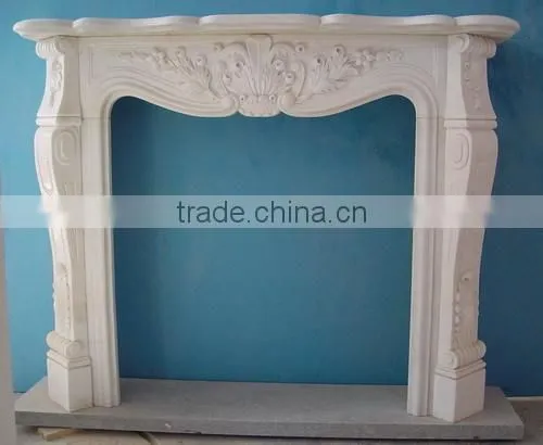 Factory Promotion Marble Fireplace Mantel photo-3