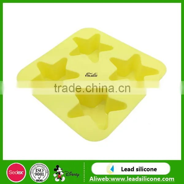 Sedex Audited Factory Wholesale Personalized Custom Star Shape Silicone Ice Cube Tray photo-6
