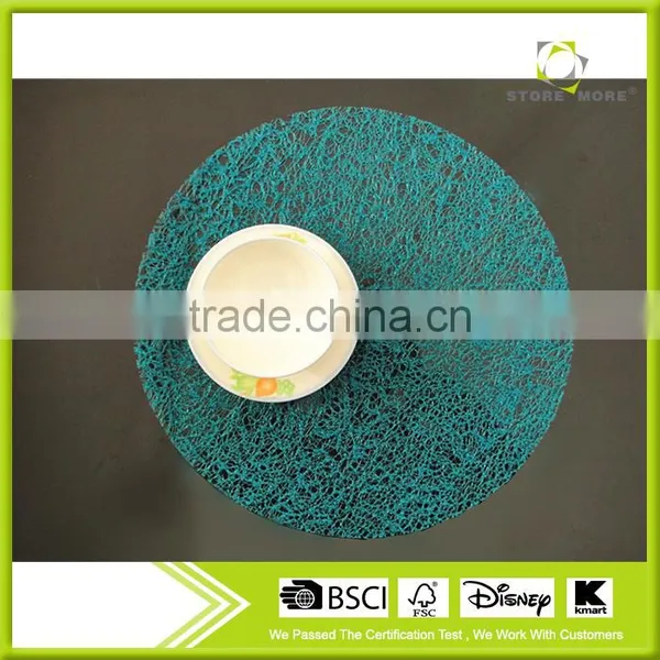 Round EVA Insulation Stain-resistant Dining Room Placemats - Set of 12 photo-3