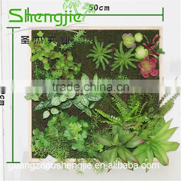 SJLJ013343 Plastic Grass Wall / Fake Green Grass Wall for Garden Home Decoration photo-2
