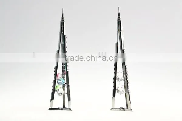 Chromed Plated Dubai Burj Khalifa Stand With Crystals From Swarovski photo-3