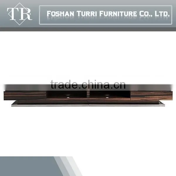 Modern Living Room Wooden TV Cabinet With Showcase photo-6