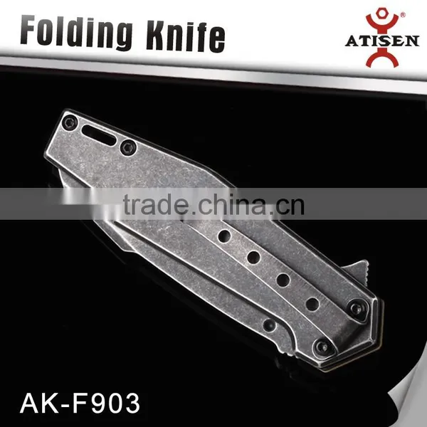 G10 Handle Tactical Survival Folding Pocket Knife Stonewashed Blade photo-2
