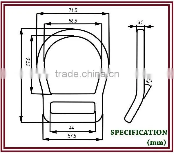 Personal Protective Equipment Forged Bent D-Ring photo-2