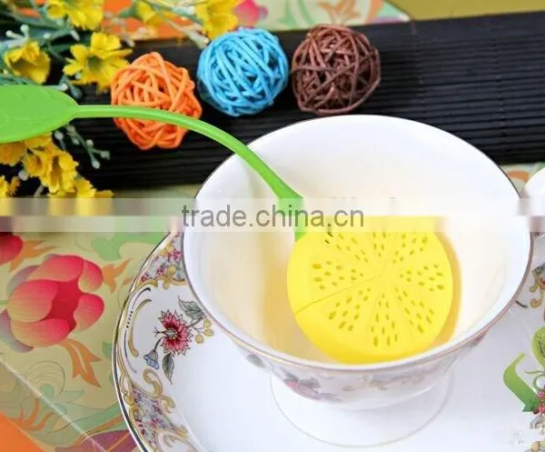 Food Grade Silicone Leaf Handle Lemon Tea Leaf Infuser For Loose Leaf Detox Tea/Weight Loss Tea/Slimming Tea photo-3