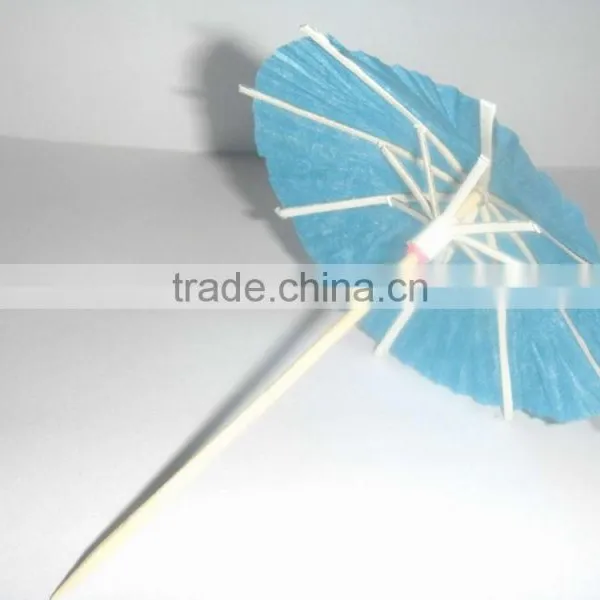 Solid Color Small Paper Cocktail Umbrella Sticks photo-6