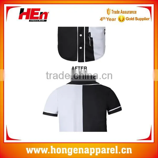 100%polyester Comfortable Baseball Shirts With Buttons photo-4