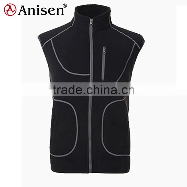 Chinese Factory Windbreaker Custom Zipper Fishing Men Vest photo-5