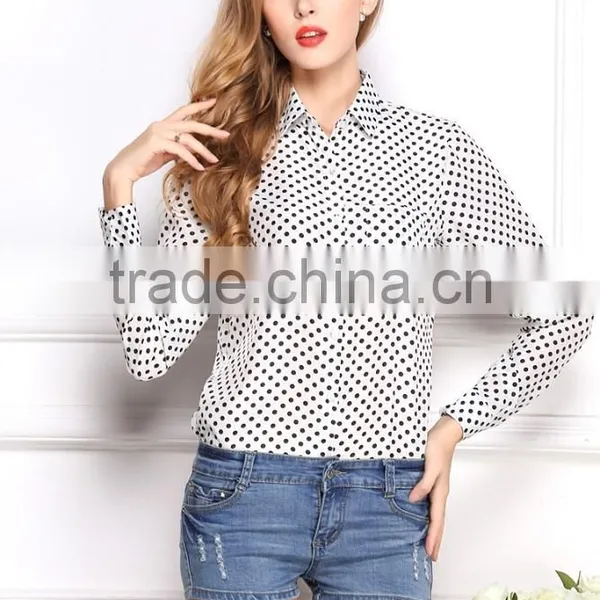 Newest Best Summer Temperamen Fashion Shirt Ladies Blouse Latest Shirt Designs for Women Office photo-3