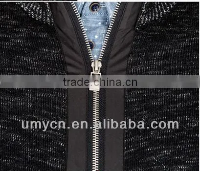 2014 Hot Sale Color Cotton Knitting Ribbed Men's Cardigan Sweater photo-4