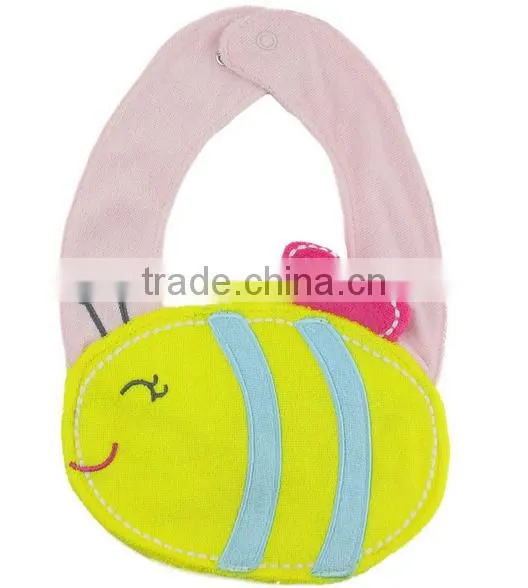 Wholesale Applique Cotton Custom Soft Animal Wholesale Dental Baby Bibs Necklace photo-2