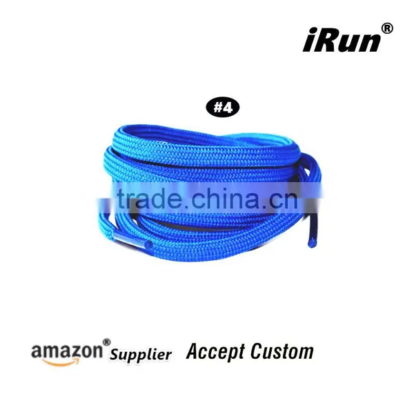 Plain 6mm Flat Trainers Sports Sneakers Tubular Plain Shoeslaces for Adidas Boost - Retail Package - Amazon Supplier photo-2