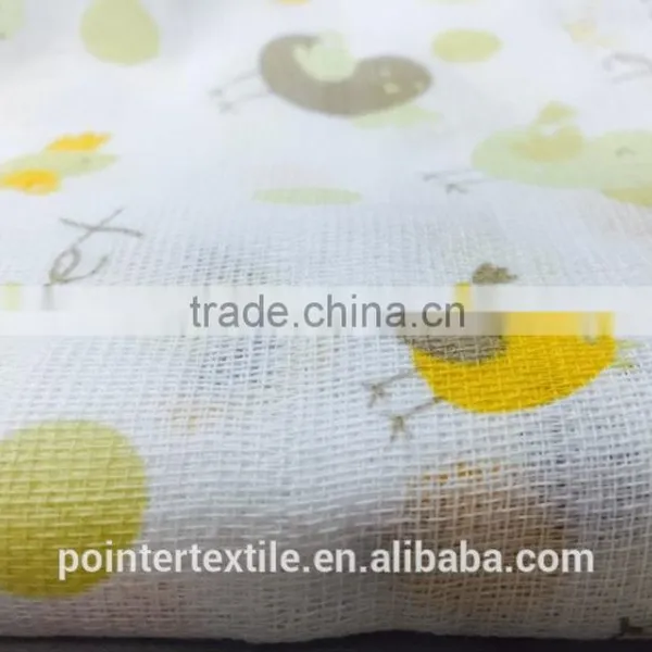 Cotton Muslin Gauze Swaddle Blanket 21s/32s/40s Swaddle Blanket photo-4