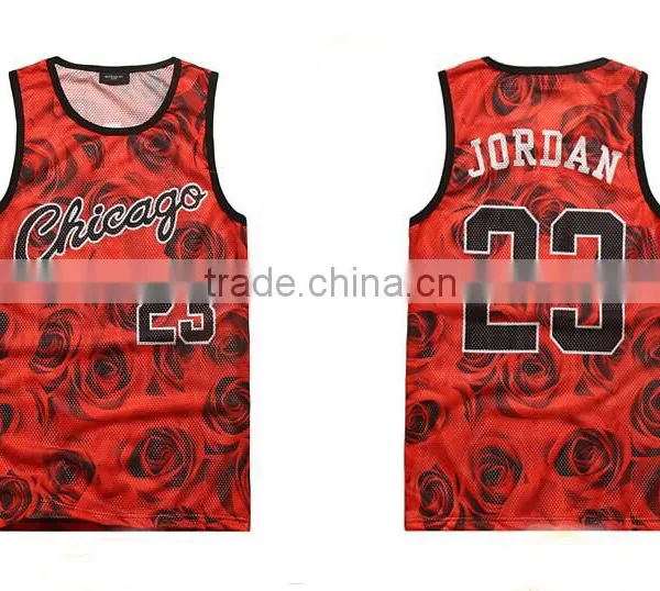 Custom Basketball Sublimation Printed Stringer Vest
