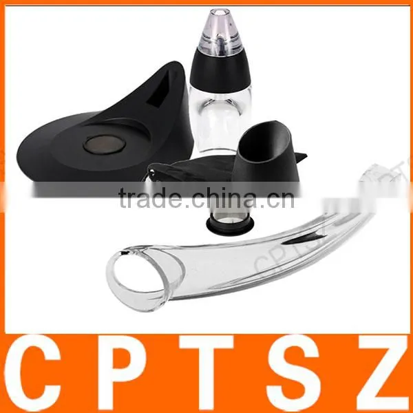 Professional Wine Decanter Set Mini Essential Red Wine Quick Aerator With Filter Stand Holder photo-3