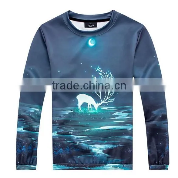 Long Sleeve T Shirt With 3D Full Printing for Wholesale photo-4