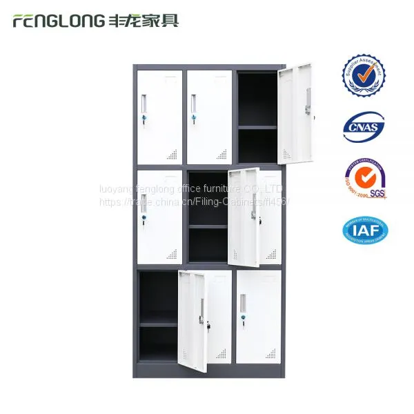 Popular Design 9 Door Filing Cabinet Used School Furniture for Sale