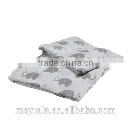 Muslin Fitted Crib Sheet With Certified Organic Cotton and Pre-washed photo-2