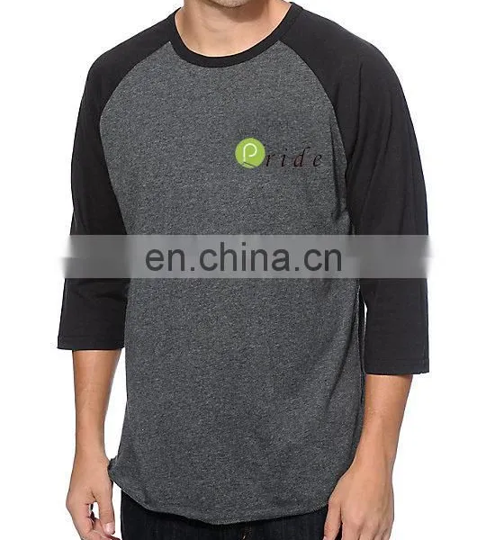 Custom 100% Polyester T-shirt and Baseball T-shirt-customise Casual Wear T-shirt-long Sleeve Top Tee photo-5