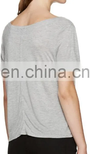 T-shirt Manufacturer Custom Short Sleeve Viscose Jersey Blank T-shirt photo-4