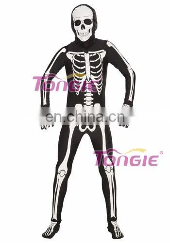 Horrible Ghost Costume Skeleton Zentai Suit