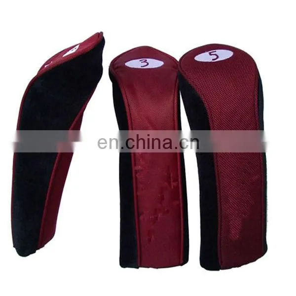 Red Nylon Waterproof Fairway Wood Golf Head Covers HC109